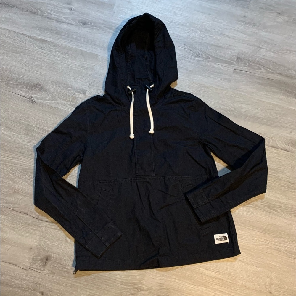 The North Face Gorpcore Canvas Pullover Hoodie Women's Sz XS Black